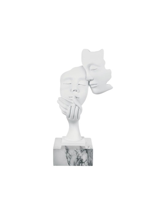 SCULTURA FACE COPPIA H. 28