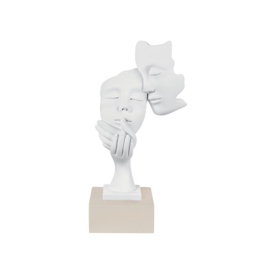 SCULTURA FACE COPPIA H. 28