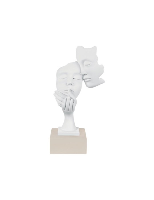 SCULTURA FACE COPPIA H. 28