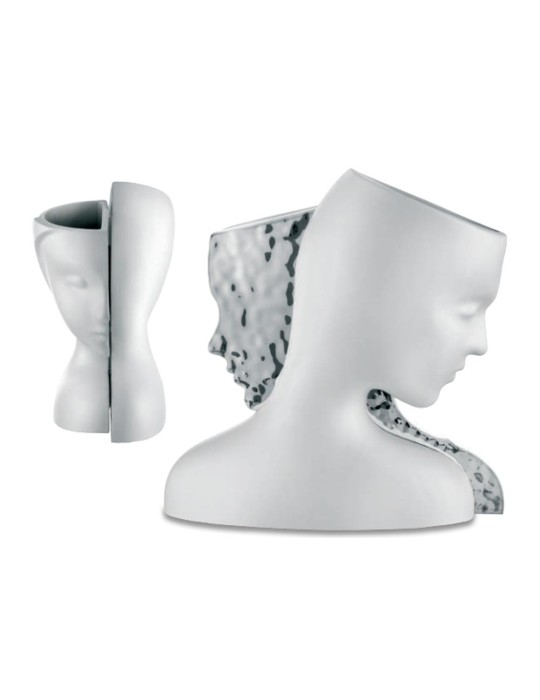 Vaso Visi 32x30 Bianco/Argento Bongelli...