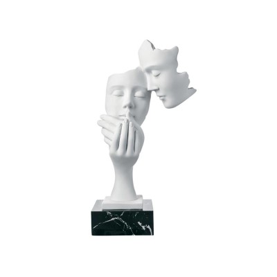 SCULTURA FACE COPPIA H. 28