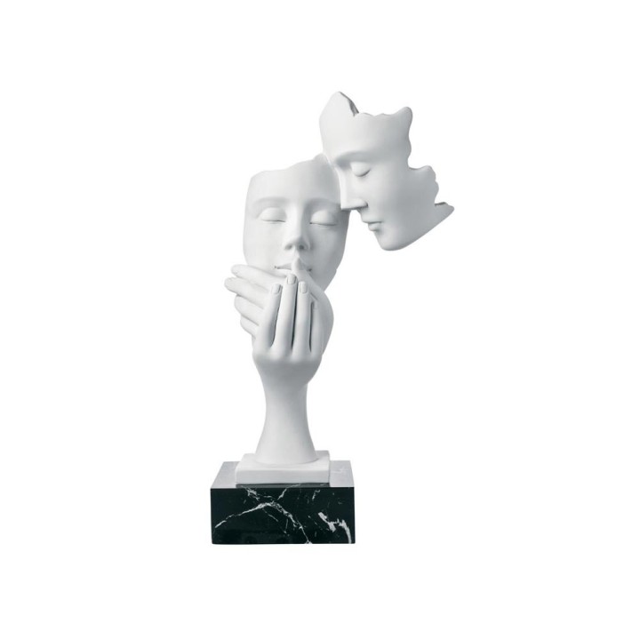 SCULTURA FACE COPPIA H. 28