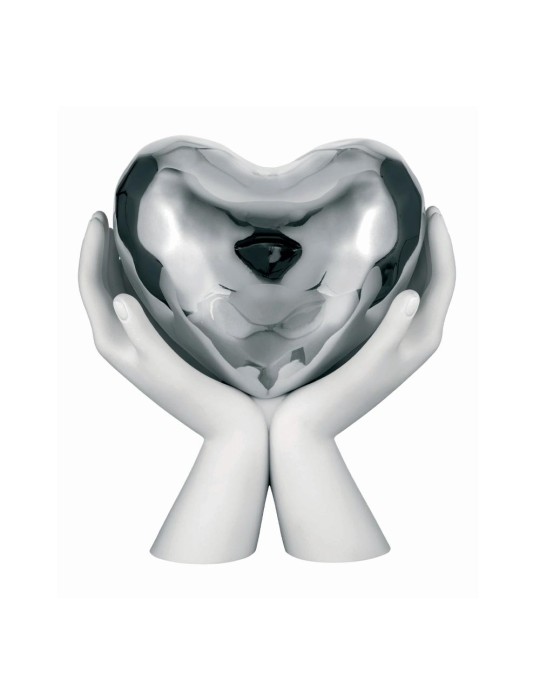 SCULTURA MANI CUORE 31X27
