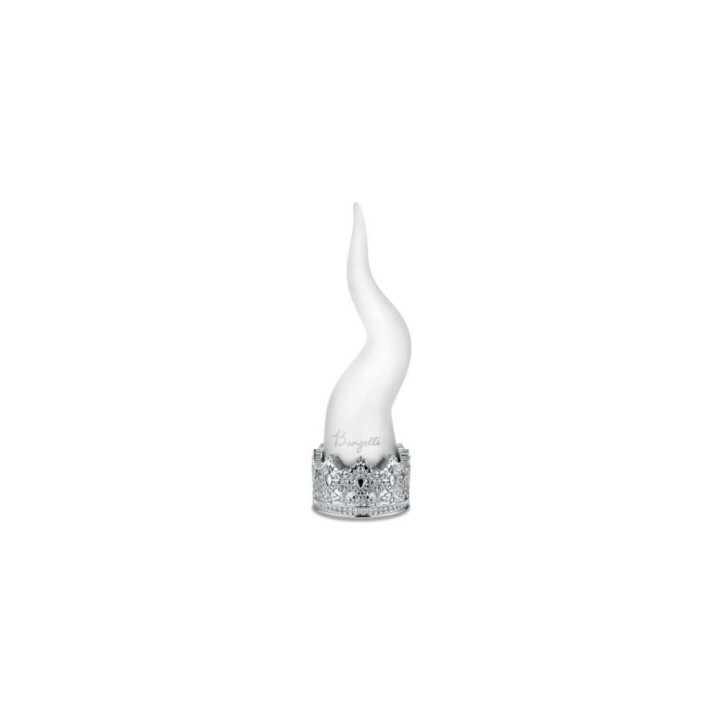 Bongelli Preziosi Corno bianco con corona argento alto 15 cm