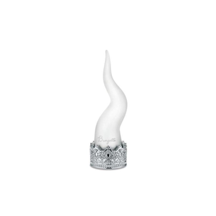 Bongelli Preziosi Corno bianco con corona argento alto 21 cm