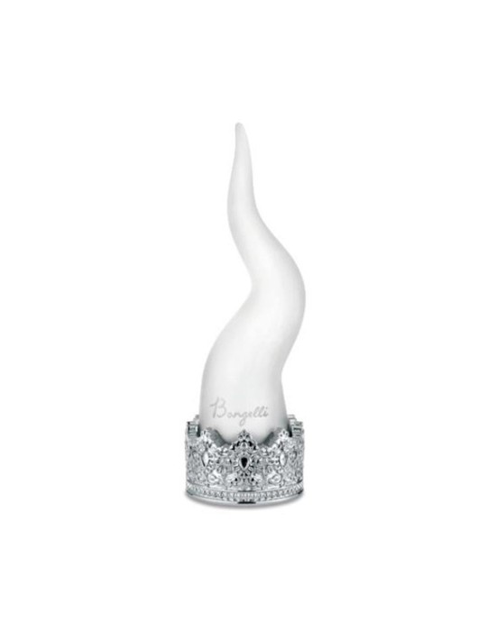 CORNO H.45 BIANCO CORONA ARGENTO