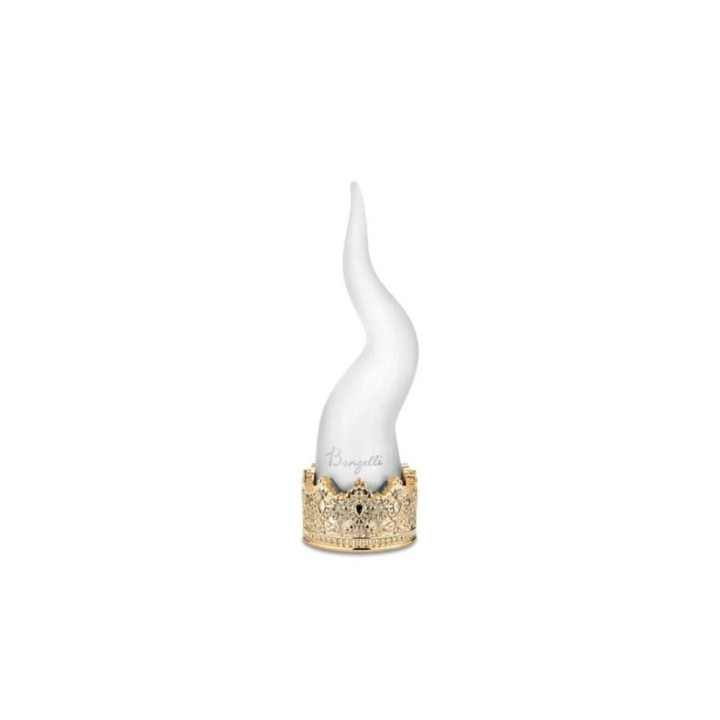 Bongelli Preziosi Corno bianco con corona oro alto 21 cm