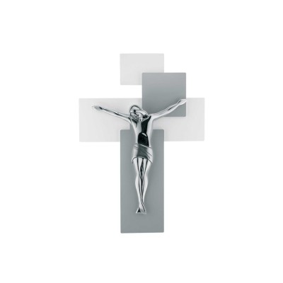 CRISTO ARG. MEDIO GRIGIO 27X19