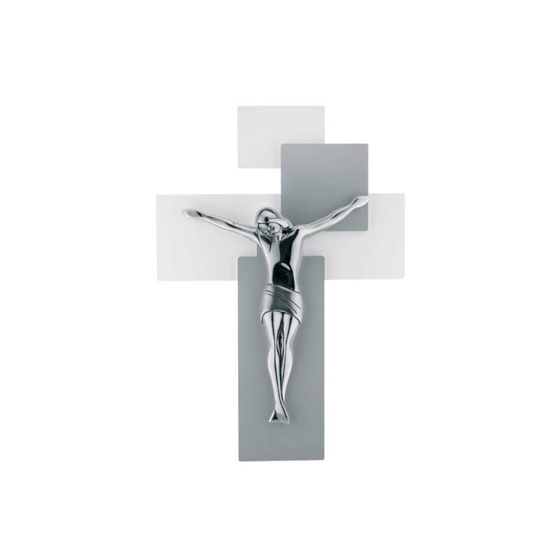 CRISTO ARG. MEDIO GRIGIO 27X19