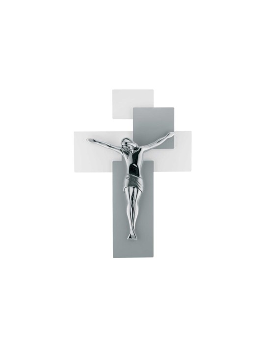 CRISTO ARG. MEDIO GRIGIO 27X19