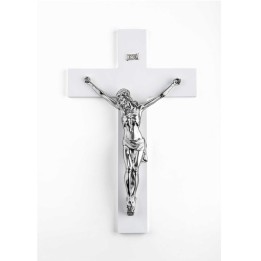 Bongelli Preziosi Cristo classico argento e bianco