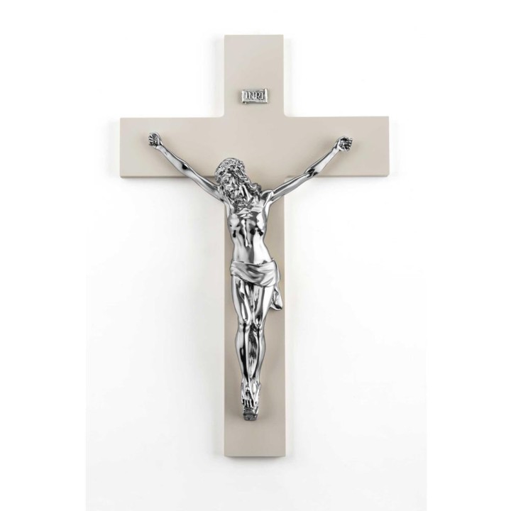 Bongelli Preziosi Cristo classico argento e nocciola