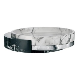 Bongelli Preziosi Centrotavola effetto marmo argento Ø 30 cm