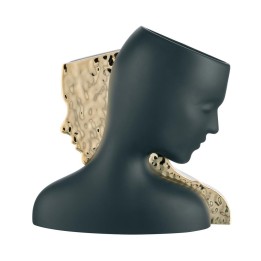 Bongelli Preziosi Vaso Visi nero bianco oro