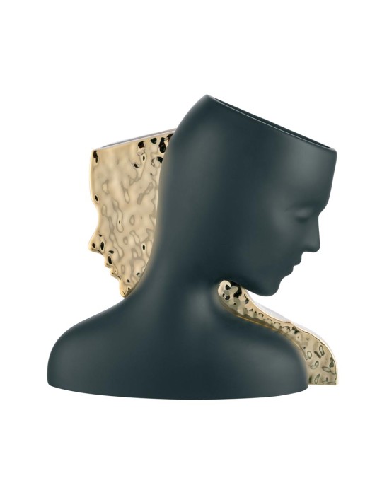 VASO VISI 32X30 NERO-BIANCO/ORO