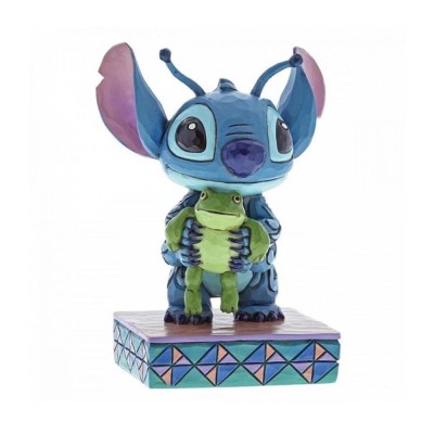 Enesco Disney statuetta Stitch con rana H10cm