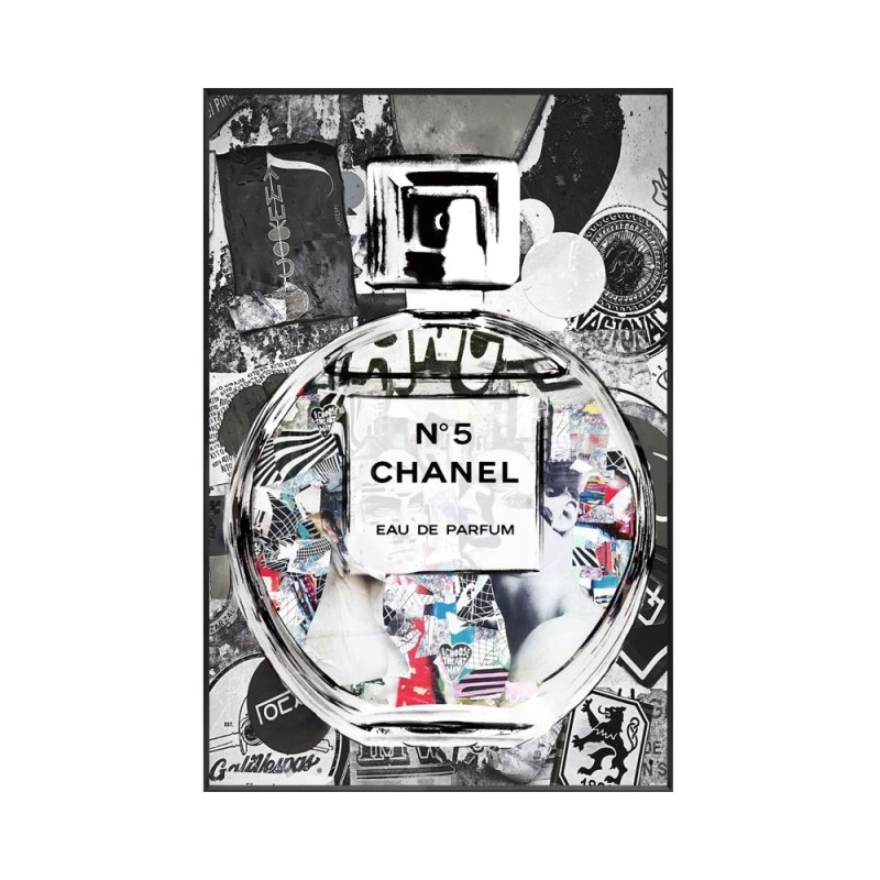 MURAL FRAMED PARFUME FRAME BLACK  80X120