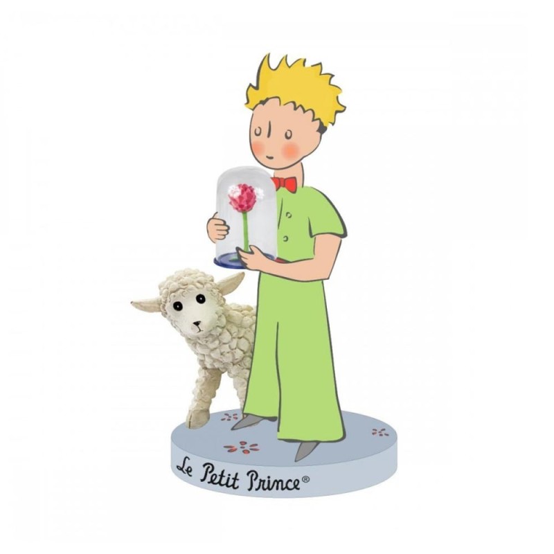 FIGURINE LE PETIT PRINCE 12CM ROSE ET MOUTON