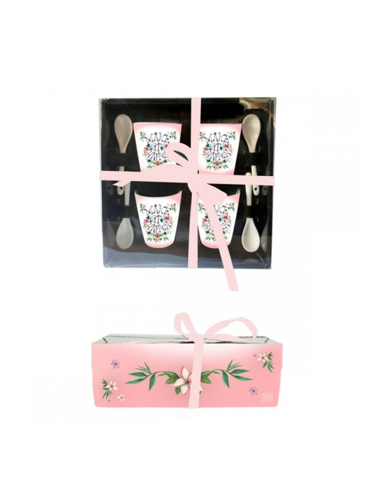 SET 4TASSES AVEC CUILIERES MAKE IT HAPPEN