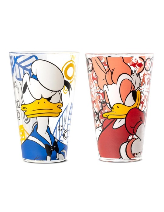 SET 2 BICCHIERI DONALD & DAISY F&E ML 310