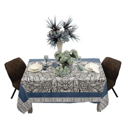 Enne Design Tovaglia Bogotà variante azzurra 150 × 250 cm