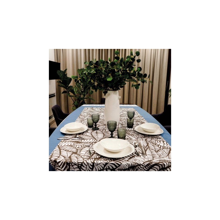Enne Design Tovaglia Bogotà variante azzurra 150 × 250 cm