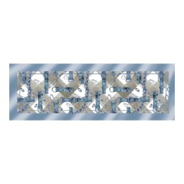 Enne Design Runner Nizza variante polvere 50 × 150 cm