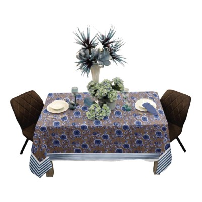 Enne Design tovaglia rettangolare Montmartre blu 150x250cm