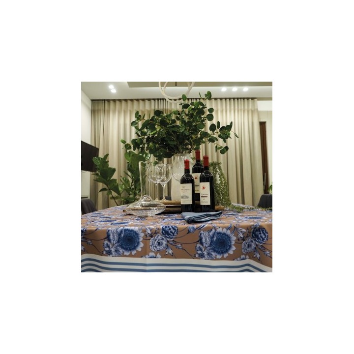 Enne Design Tovaglia Montmartre variante blu 150 × 200 cm
