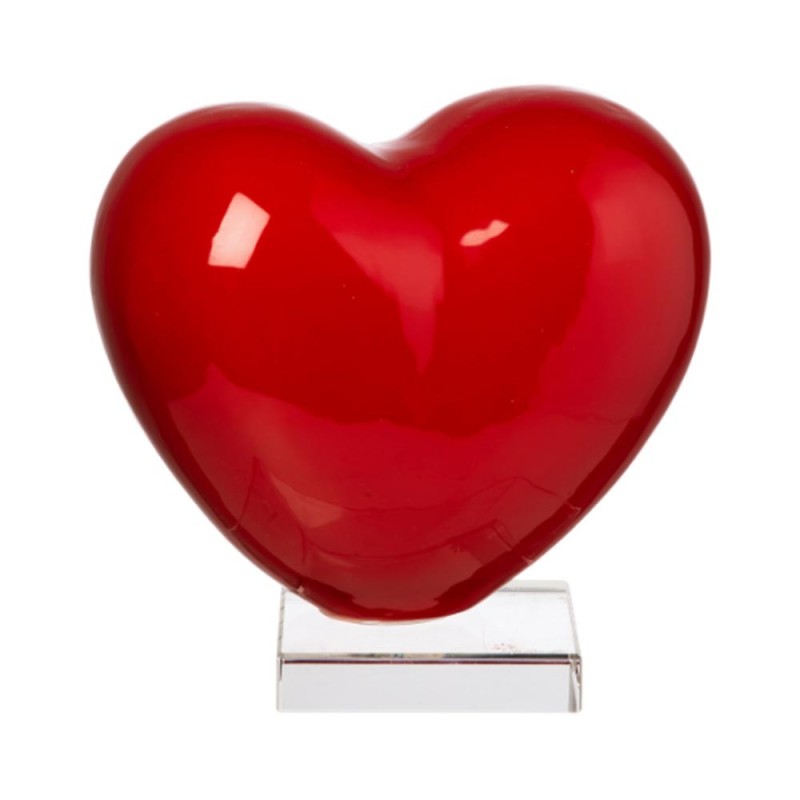 Cuore Grande Rosso Gli Alberelli 21x21 cm – Decorazione Artigianale Elegante