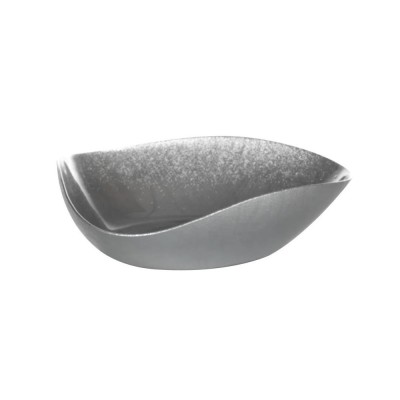 Centrotavola 33 cm Grigio Argento Glitter Onlylux Nicchio...