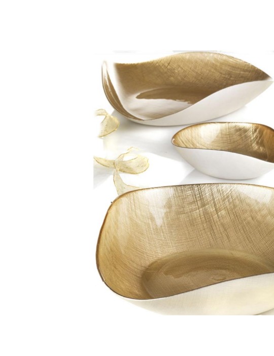 Centrotavola Nicchio Corda e Oro Onlylux in...