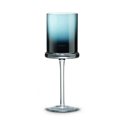 SET 2 BICCH VINO 270ML VETRO COLOR BOX DARK BLUE