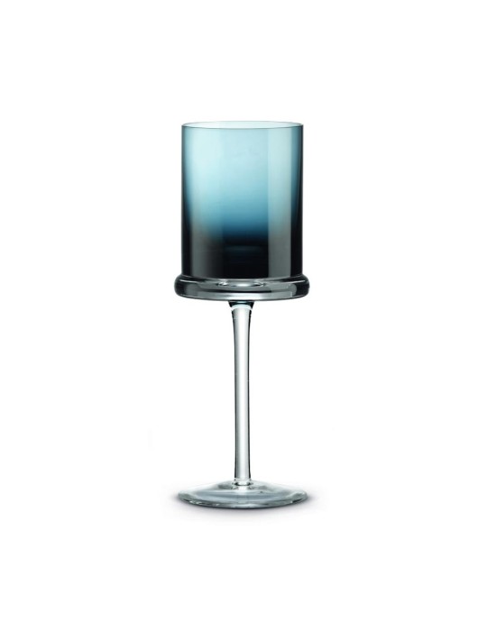 SET 2 BICCH VINO 270ML VETRO COLOR BOX DARK BLUE