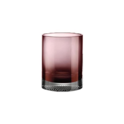 SET 6 BICCH 350ML VETRO PUNTINATO COLOR BOX VIOLA