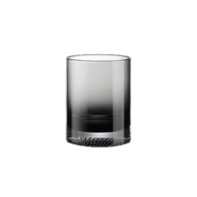 SET 6 BICCH 350ML VETRO PUNTI COLOR BOX SMOKEGREY