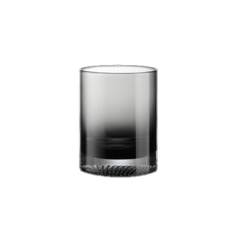 SET 6 BICCH 350ML VETRO PUNTI COLOR BOX SMOKEGREY