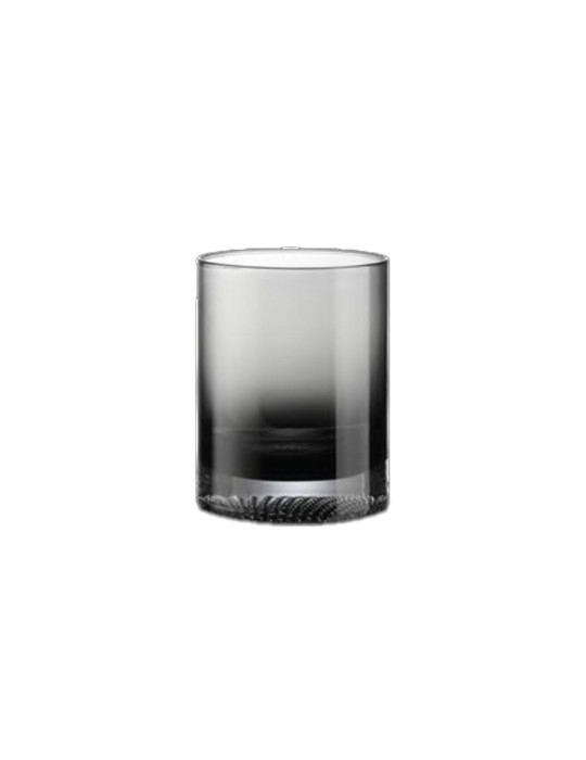 SET 6 BICCH 350ML VETRO PUNTI COLOR BOX SMOKEGREY