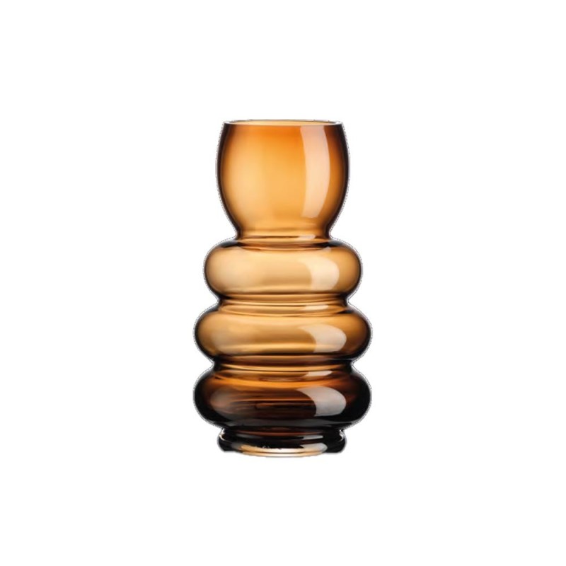 VASO IN VETRO GIFT BOX AMBRA