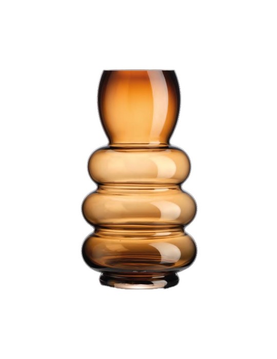 VASO IN VETRO GIFT BOX AMBRA