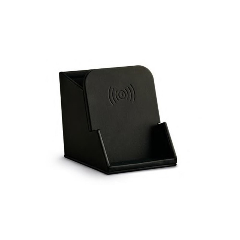 Pozzi Milano portapenne in PU con caricatore wireless nero
