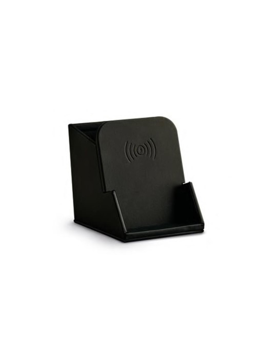 Pozzi Milano portapenne in PU con caricatore wireless nero