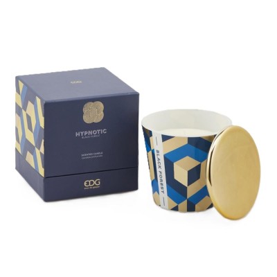 Candela Hypnotic Black Forest in Ceramica e Cera H9 cm –...