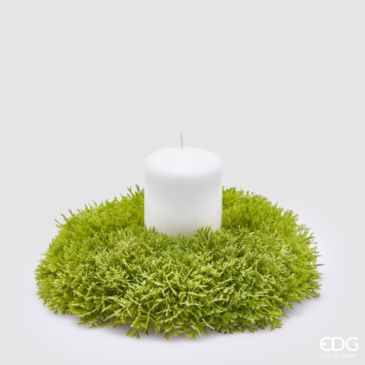 EDG Enzo De Gasperi Girocandela corona di muschio Ø 18 cm