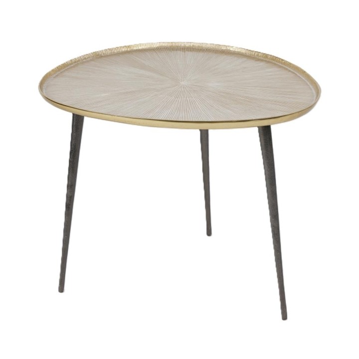 EDG Enzo De Gasperi Tavolino Righe 45 × 60 cm alto 45 cm