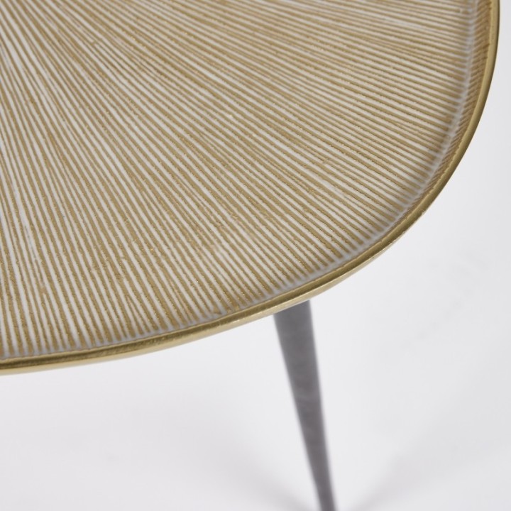 EDG Enzo De Gasperi Tavolino Righe 45 × 60 cm alto 45 cm