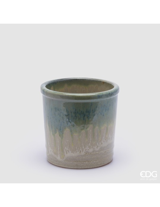 Vaso Cilindrico Glaze 18x18 cm in Ceramica...