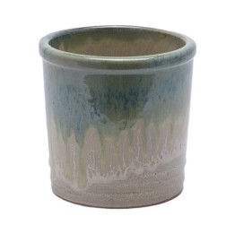 EDG Vaso Glaze cilindro in ceramica smaltata 18 × 18 cm