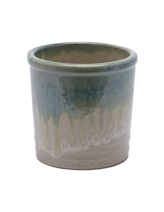 Vaso Cilindrico Glaze 18x18 cm in Ceramica Smaltata - Enzo De Gasperi (EDG)