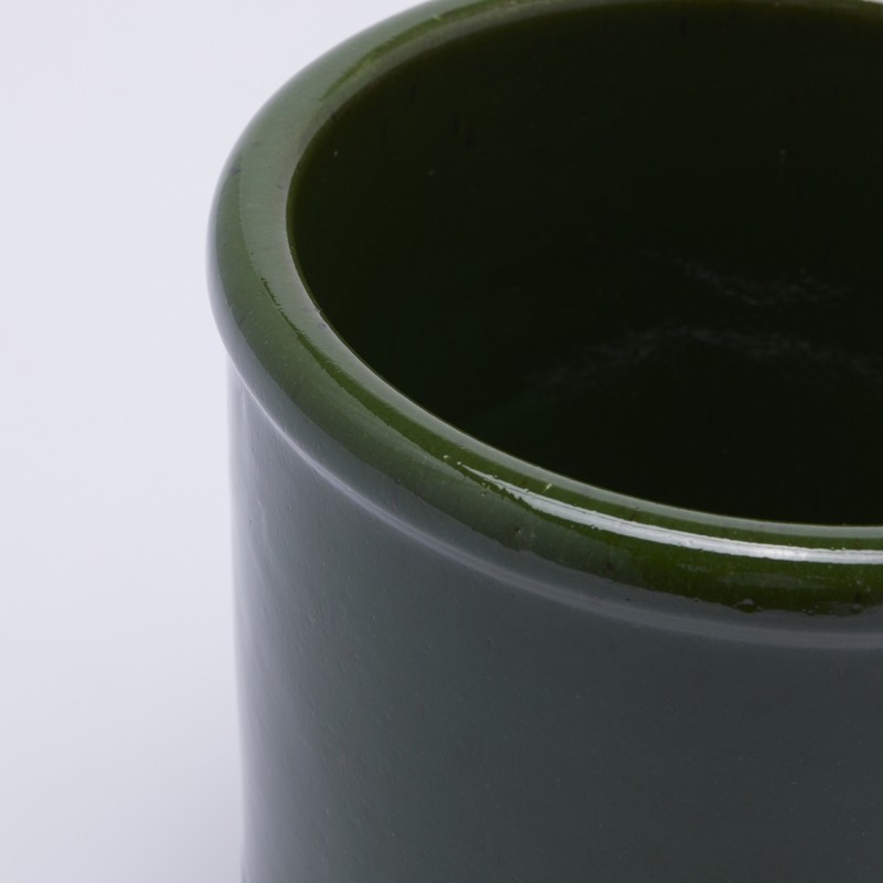 Vaso Cachepot in Ceramica Glaze Cilindro H18...